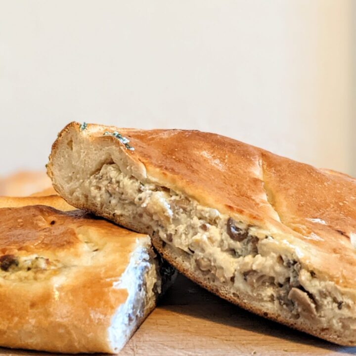 Mushroom & Onion Ricotta Calzone